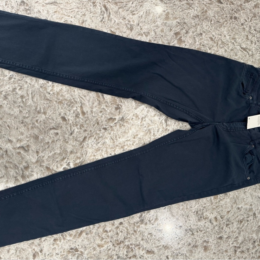 H&M Dark Blue Skinny Jeans Sleek Fit Solid Color
